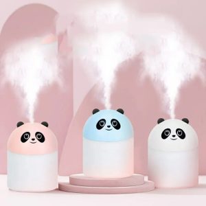 250ml Cute Panda Mini Air Humidifier with Night Light