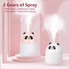250ml Cute Panda Mini Air Humidifier with Night Light
