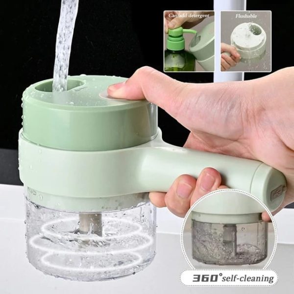 4 in 1 Portable Electric Vegetable Cutter Set