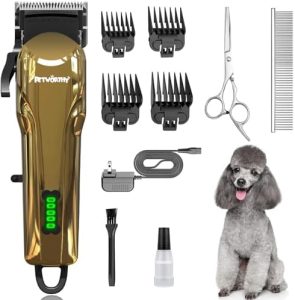 BESTBOMG Professional Dog Grooming Clippers for Thick Heavy Coats