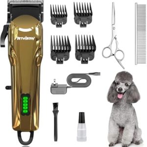 BESTBOMG Professional Dog Grooming Clippers for Thick Heavy Coats