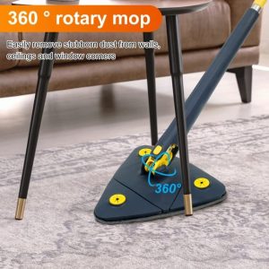 Cleaning Mop 360 Rotatable Triangular Foldable