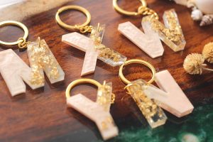Custmoize Resin Alphabet Key chain