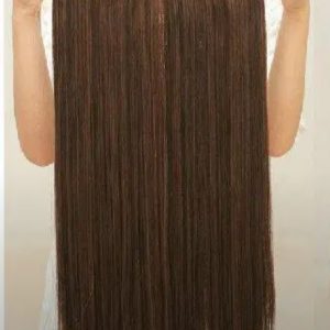 Dark Brown Straight Hair Extension Clip