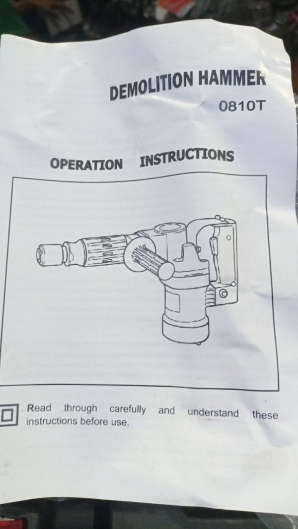 Demolition Hammer Machine 0810T