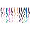Hair Clip On Extensions - 6 Pcs Streaks Set