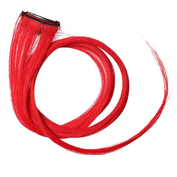 Hair Clip On Extensions - 6 Pcs Streaks Set