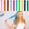Hair Clip On Extensions - 6 Pcs Streaks Set