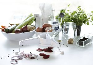 Kitchen Multi Rotary Grater with stainless steel blades