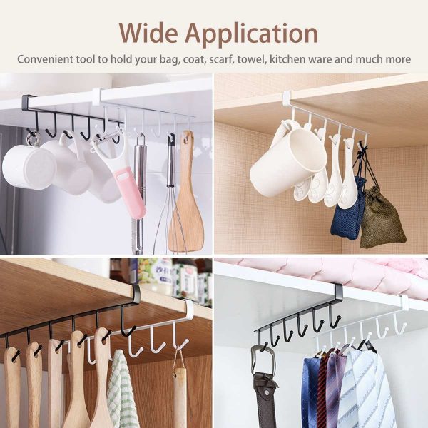 Metal Mug Hanger 6 Hook
