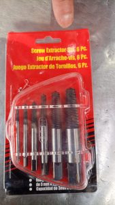 Screw extractor 6pcs set 3mm to 22mm