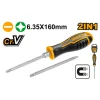 Screwdriver Set 2 IN 1 Soft Grip Ingco