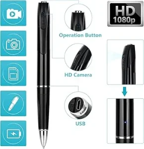 1080P Pen With Button Cam for Security