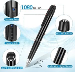 1080P Pen With Button Cam for Security