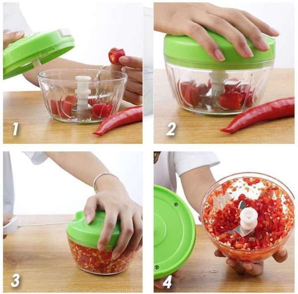 3 Blades Easy Spin Vegetable Cutter