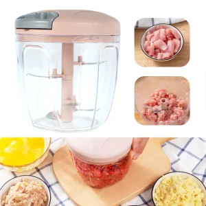 5 Blades Stainless Steel Manual Food Vegetable Chopper