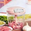 5 Blades Stainless Steel Manual Food Vegetable Chopper