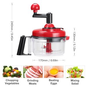 Hand Mixer Food Chopper, Manual