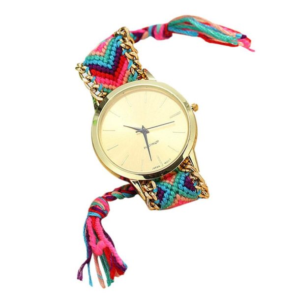 Ladies Braided Bracelet Fashion Watch