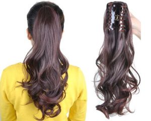 Long Wave Claw Clip Ponytail Hair Extension