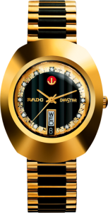 Men's Watch Yellow Gold & Black Rado
