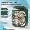 Mist Humidifer Table Fan with Level Adjustable