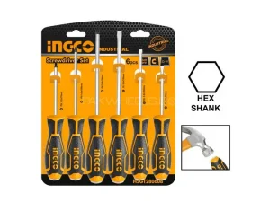 Screw Driver 6 Pcs Screwdriver Set Ingco
