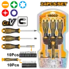 Screwdriver 24 Pcs Bits Set Ingco