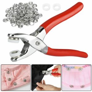 Tich Button Machine with 50 sets of 9.5mm Metal