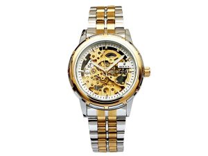 Two Tone Fully Skeleton Royal Class Watch