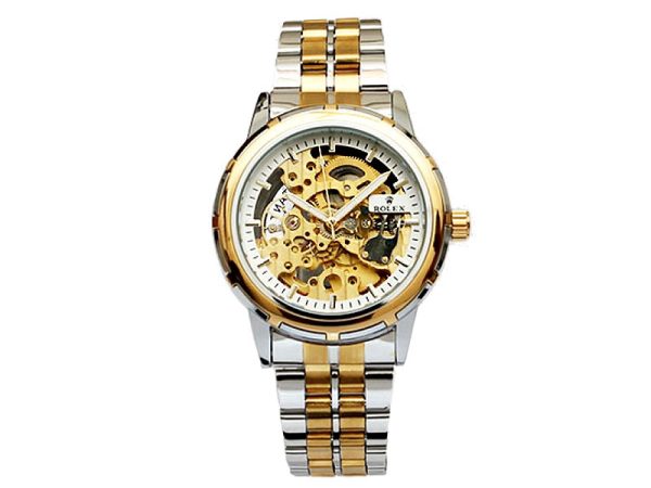 Two Tone Fully Skeleton Royal Class Watch