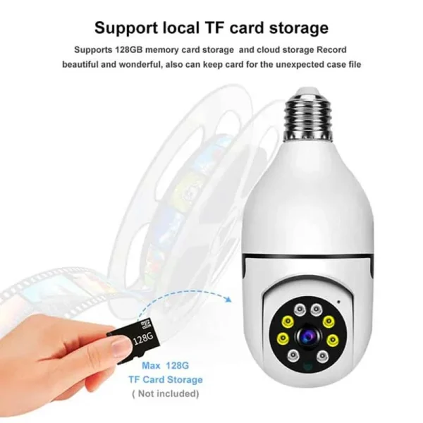 Mini PTZ full HD Camera with Bulb E27 Socket