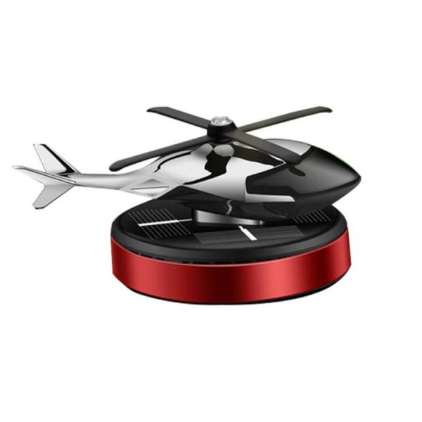 Car Fragrance Solar Powered Helicopter Air Freshener Diffuser Ornament