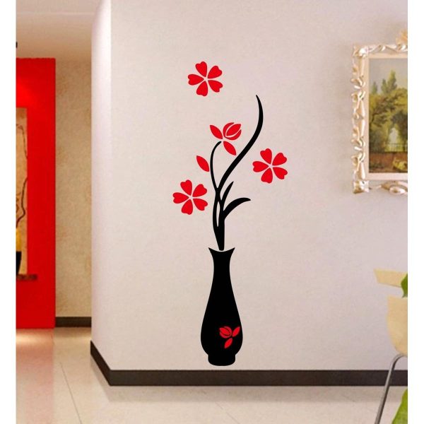 Home Decoration Flower Vase Sticker