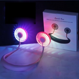Neck Fan With L. E. D Multi Light