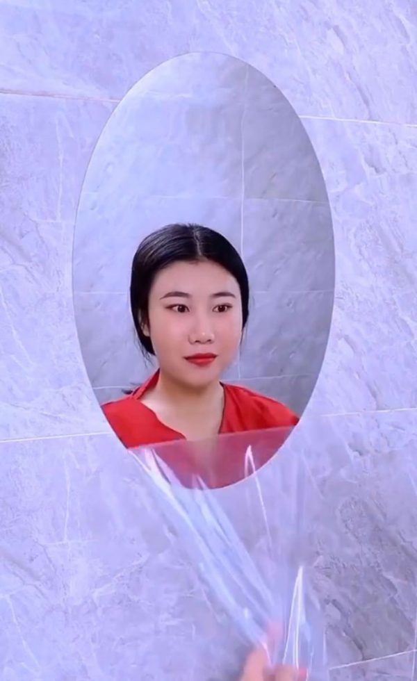 Oval Shape Self Adhesive Mirror