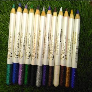 Pack Of 6 Glitter Eye And Lip Pencils