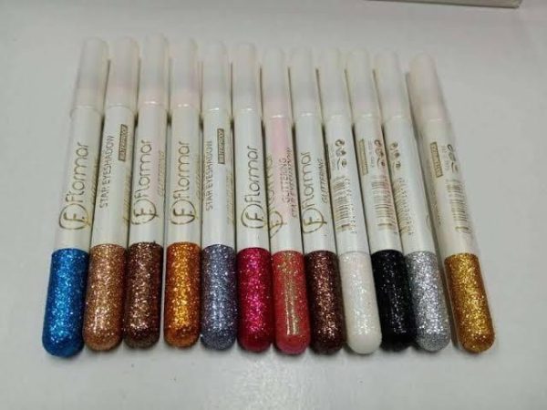 Pack Of 6 Glitter Eye And Lip Pencils