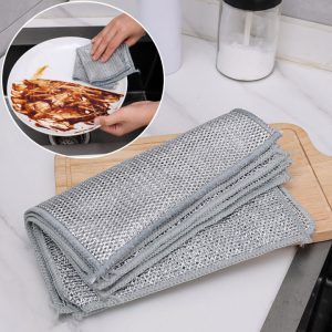 Pack of 2 Metal Wire Cleaning Cloth
