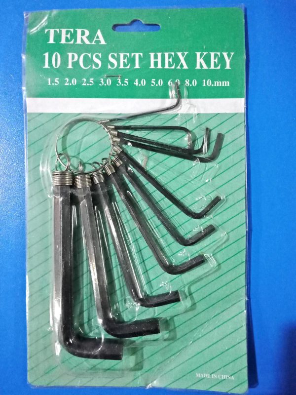 Tera Hex LN Key Set Wrench L Shape 10Pcs