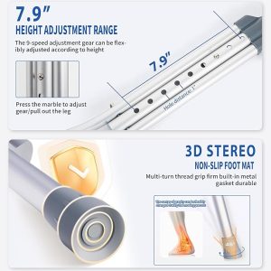 Adjustable Crutches for Adults 2Pcs