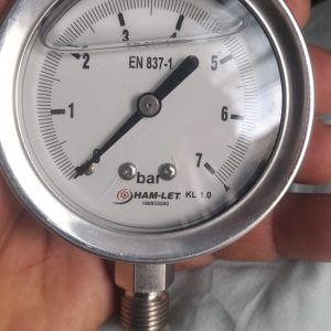 Ham let Pressure Gauge MNPT Dia 2.5inch