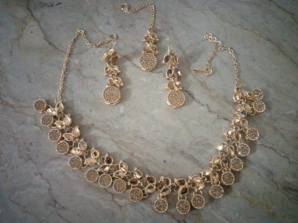 Necklace Tikka and Earrings Set for Girls