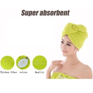 1pc Quickly Dry Hair Hat Towel Soft