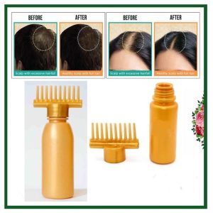 2pcs Hair Oil Applicator Bottle Repeatable Filling