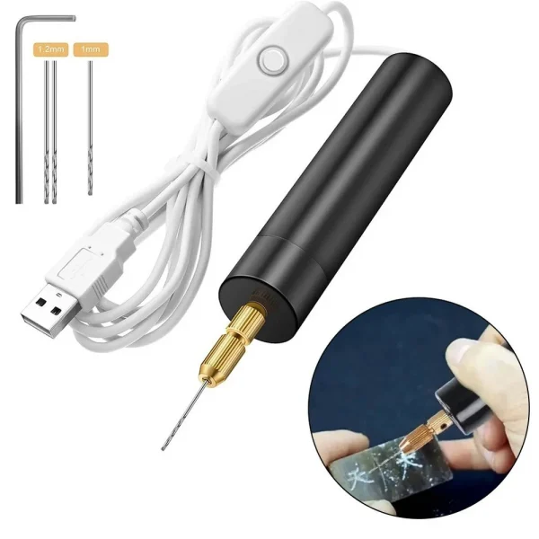 Mini Electric Drill Machine with 3 Bits