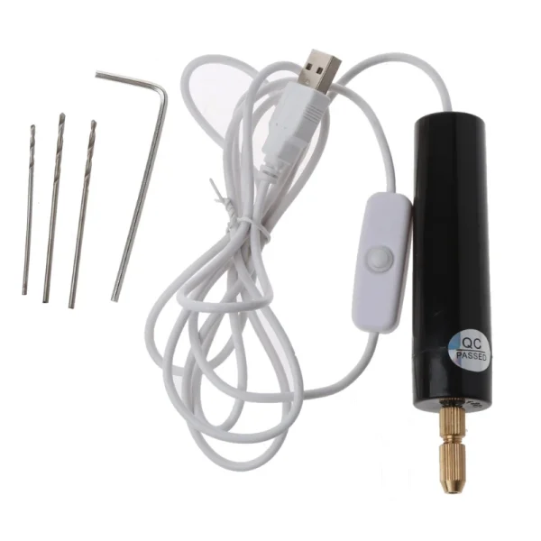 Mini Electric Drill Machine with 3 Bits