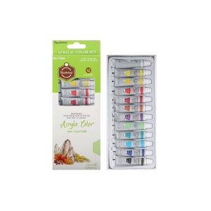 Pack Of 12 Acrylic Color Paint Tubes 6ML
