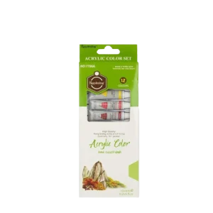Pack Of 12 Acrylic Color Paint Tubes 6ML