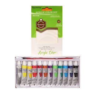 Pack Of 12 Acrylic Color Paint Tubes 6ML